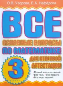 All basic mathematics issues for the final certification. Grade 3: Pattern